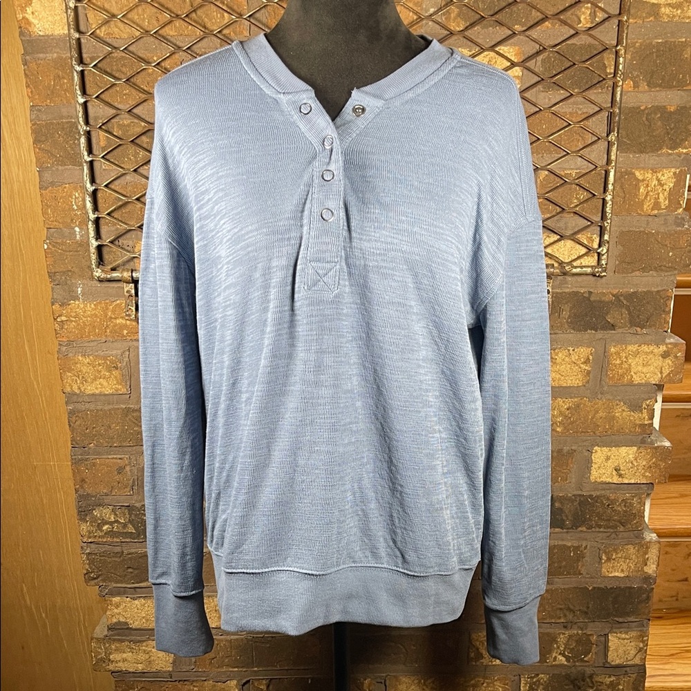 Maurice’s  Blue Henley Pullover Sweatshirt S